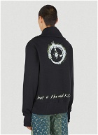 Ouroboros Print Sweatshirt in Black