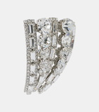 Alessandra Rich Crystal-embellished clip-on earrings