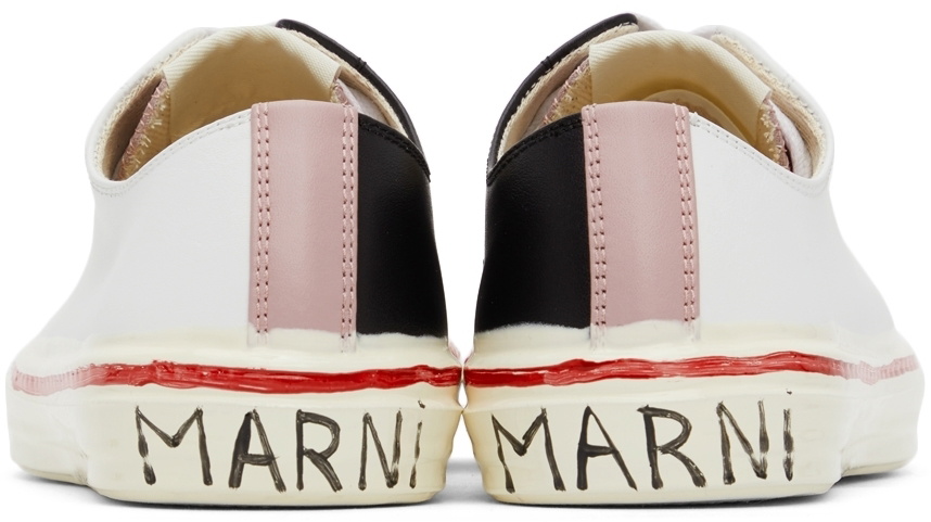 正美品MARNI スニーカー FABRIC WHITE BLACK ホワイト キャンバス製 New Wave スニーカー | Marni