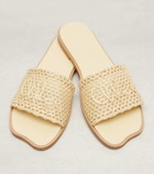 Chloé Soleil logo embroidered slides