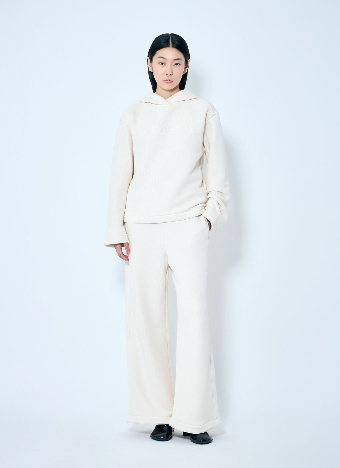 Max Mara Logo Embroidery Hooded Sweatshirt