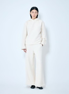 Max Mara Logo Embroidery Hooded Sweatshirt