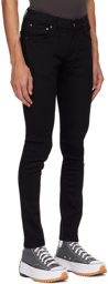 Nudie Jeans Black Tight Terry Jeans