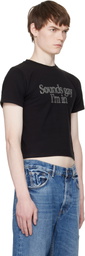 Carne Bollente Black 'Sounds Gay, I'm In Baby!' T-shirt
