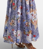 Camilla Printed linen maxi dress