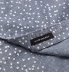 Club Monaco - Slim-Fit Printed Cotton-Chambray Shirt - Navy