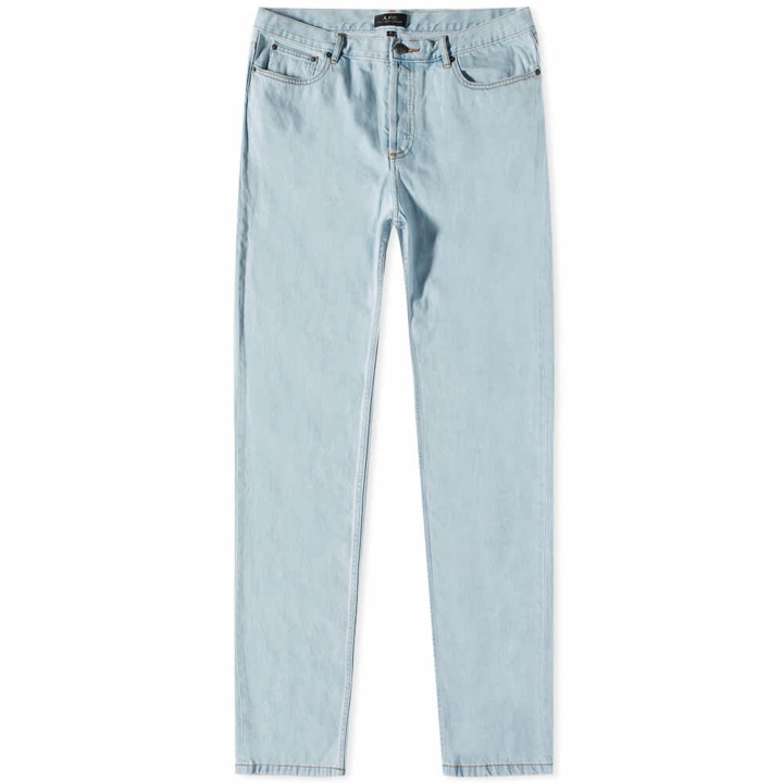 Photo: A.P.C. Men's Petit New Standard Jean in Bleached Out