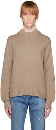 Acne Studios Beige Crewneck Sweater