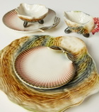 Bordallo Pinheiro Oyster & Scallops set of 4 ceramic charger plates
