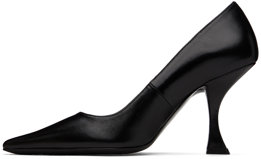 BY FAR SSENSE Exclusive Black Viva Heels