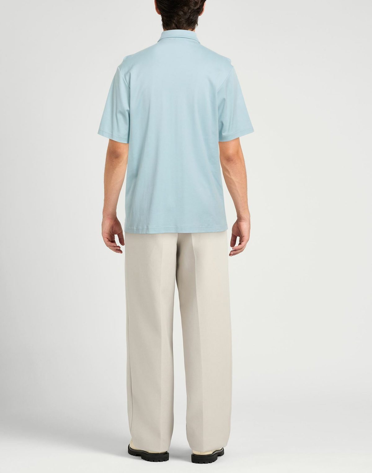 Lardini Mens Polo shirt Sky in Blue