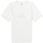 C.P. Company Men's Embossed Logo T-Shirt in Gauze White