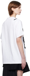 Andersson Bell White Lace Corset Oversized T-shirt