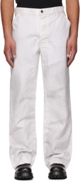 ALEXANDER DIGENOVA Off-White Underground Vintage Trousers