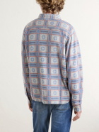 RRL - Horace Checked Cotton-Terry Shirt - Neutrals