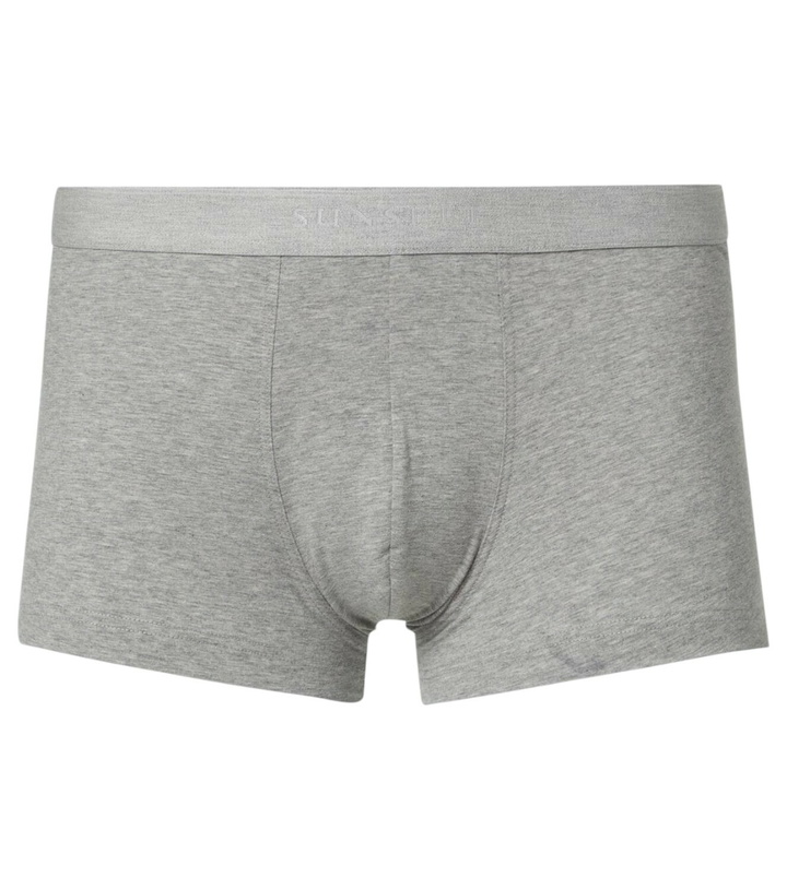 Photo: Sunspel Set of 3 cotton-blend boxers