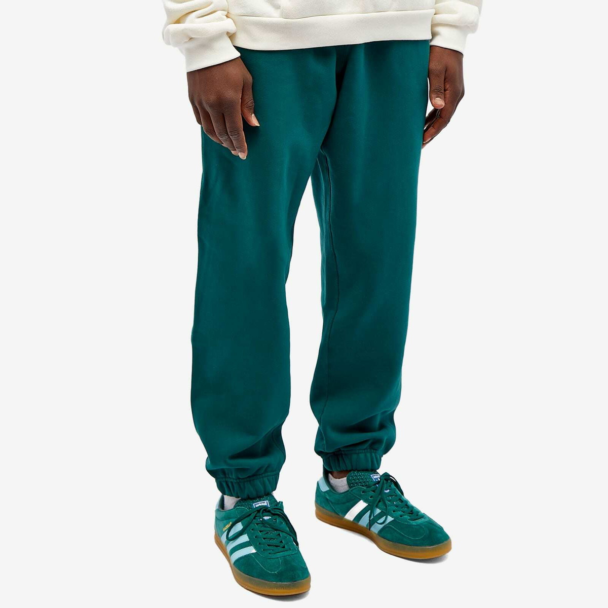 Adidas Men's Premium Essentials Sweat Pant in Collegiate Green adidas