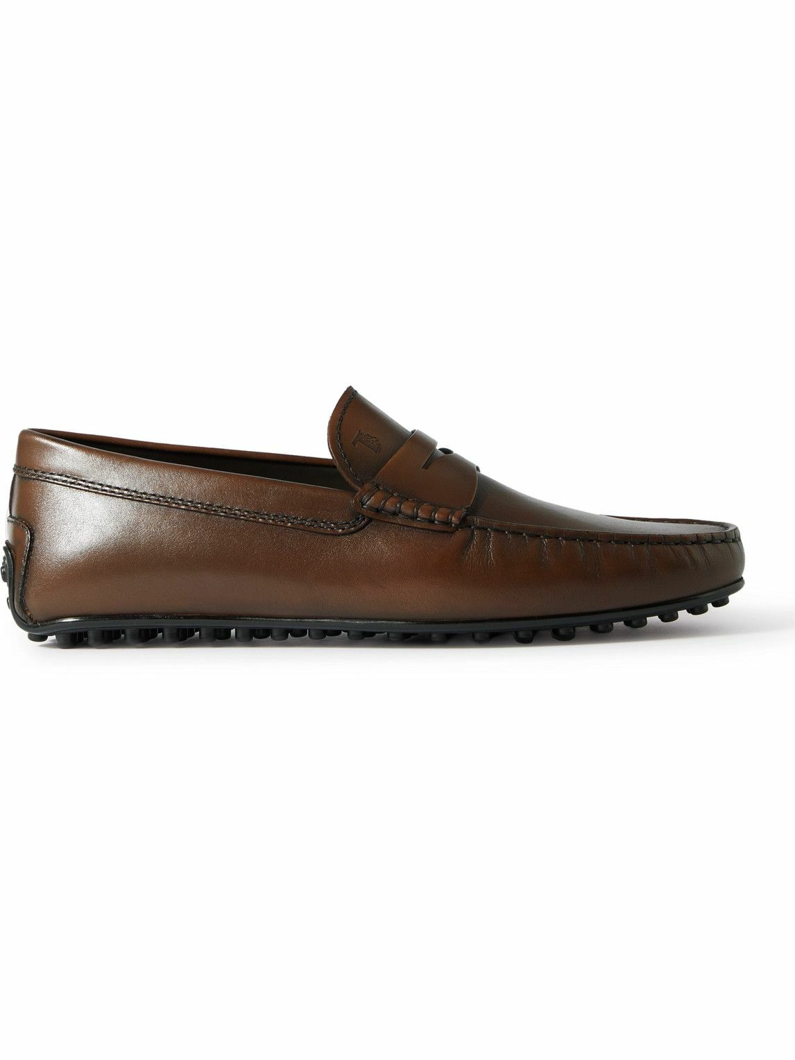 Tod's - City Gommino Leather Driving Shoes - Brown Tod's