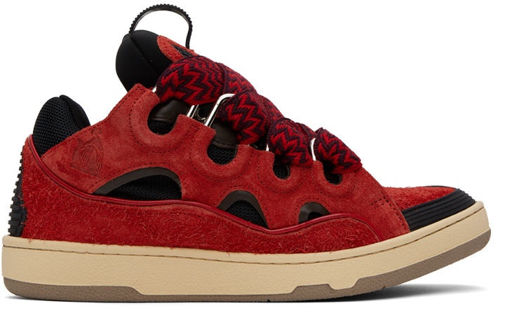 Photo: Lanvin Red Curb Sneakers