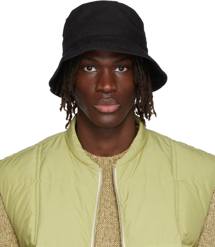 Photo: Jil Sander Black Cotton Bucket Hat