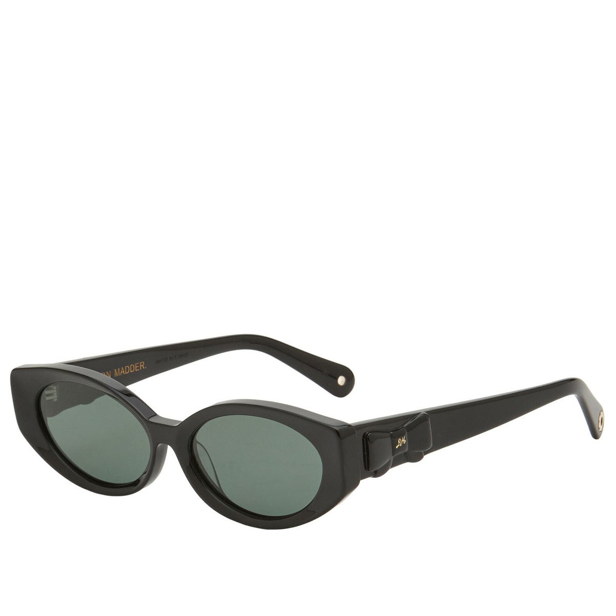 Damson Madder Women's Catty Oval Sunglasses in Black 
