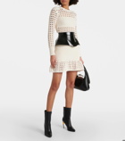 Alexander McQueen Cotton-blend knit minidress