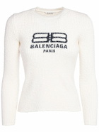 BALENCIAGA - Logo Knitted Crewneck Top