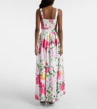 Leo Lin Reinette floral maxi skirt