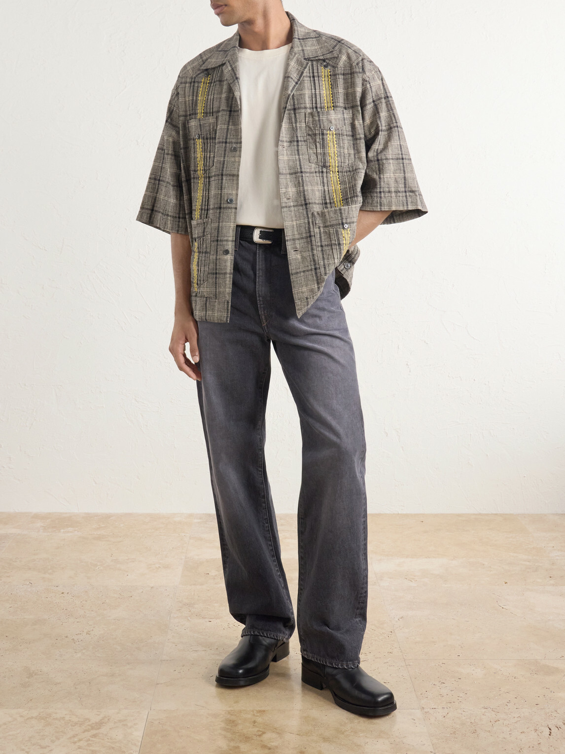 KAPITAL - Straight-Leg Jeans - Black