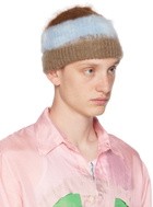 Edward Cuming Brown & Blue Trio Beanie