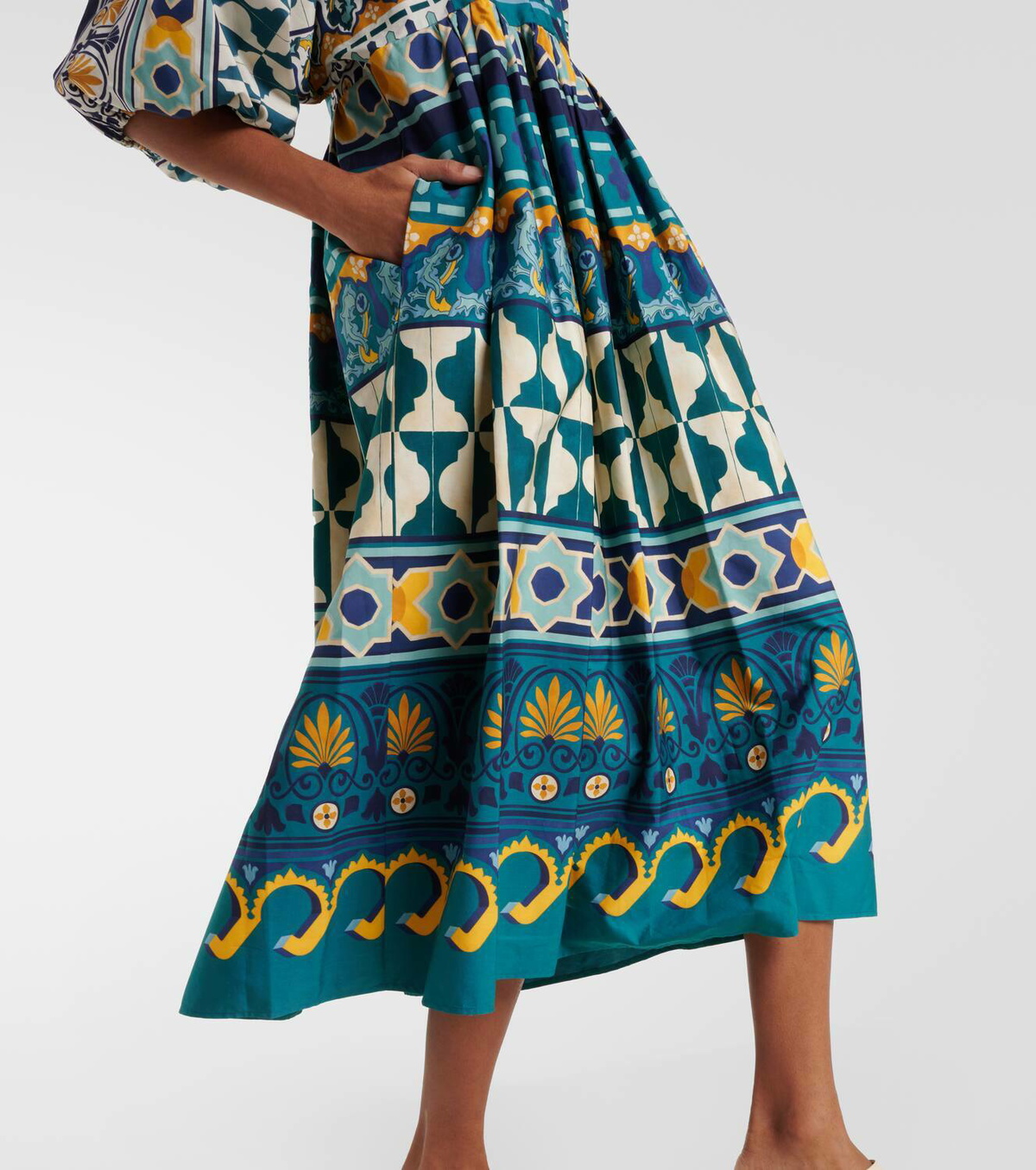 La DoubleJ Portofino printed cotton maxi dress La DoubleJ