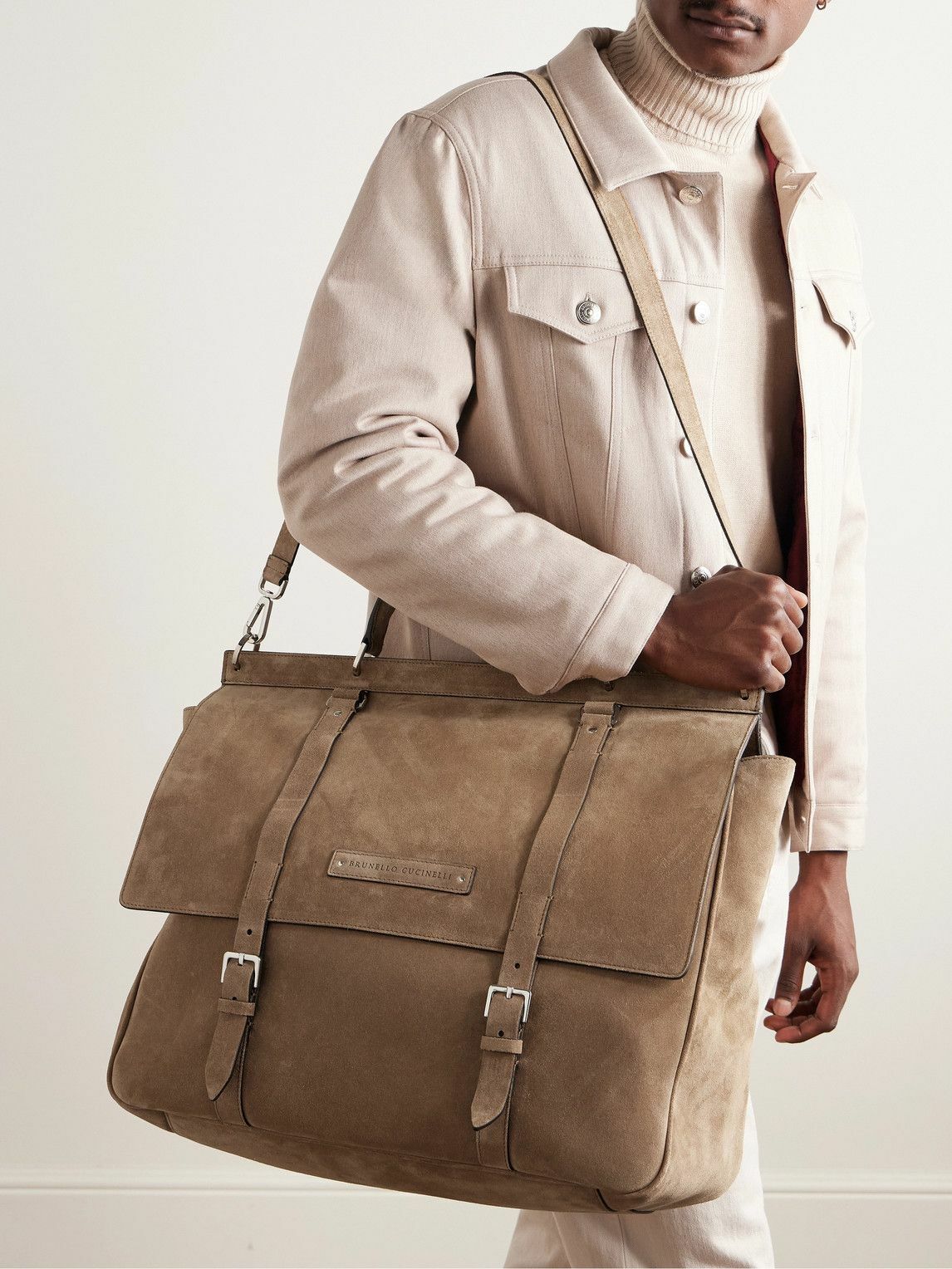 Brunello Cucinelli - Borsa Suede Briefcase