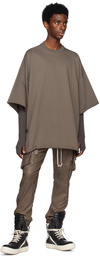 Rick Owens Tan Mastodon Leather Pants