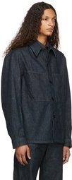 Lemaire Indigo Denim Overshirt Jacket