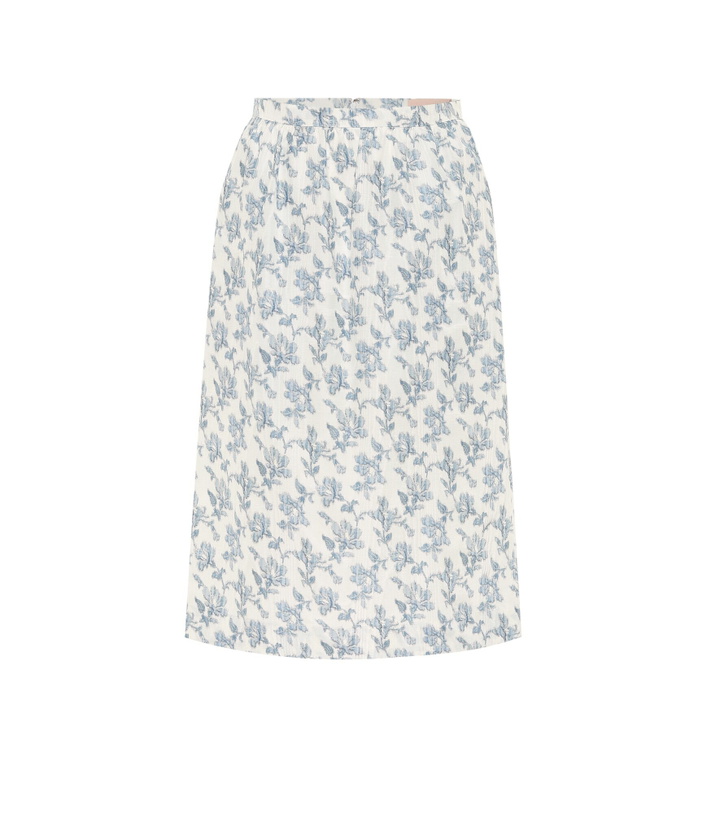 Photo: Brock Collection - Quadratic cotton-blend midi skirt