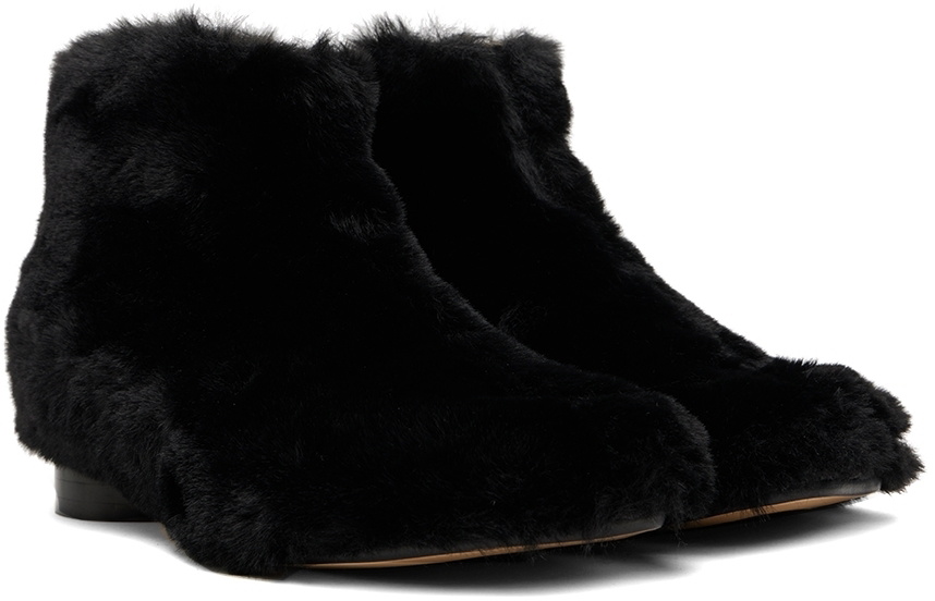 maison margiela fur boots
