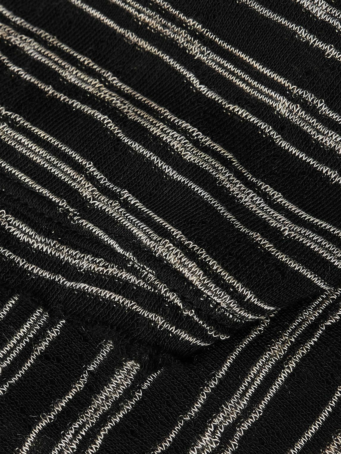 424 - Striped Jersey T-shirt - Black