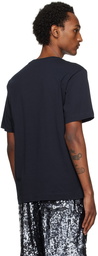 Dries Van Noten Navy Regular Fit T-Shirt