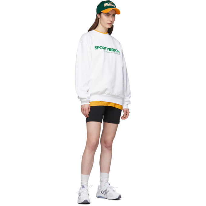 Sporty and Rich White Science Sweatshirt