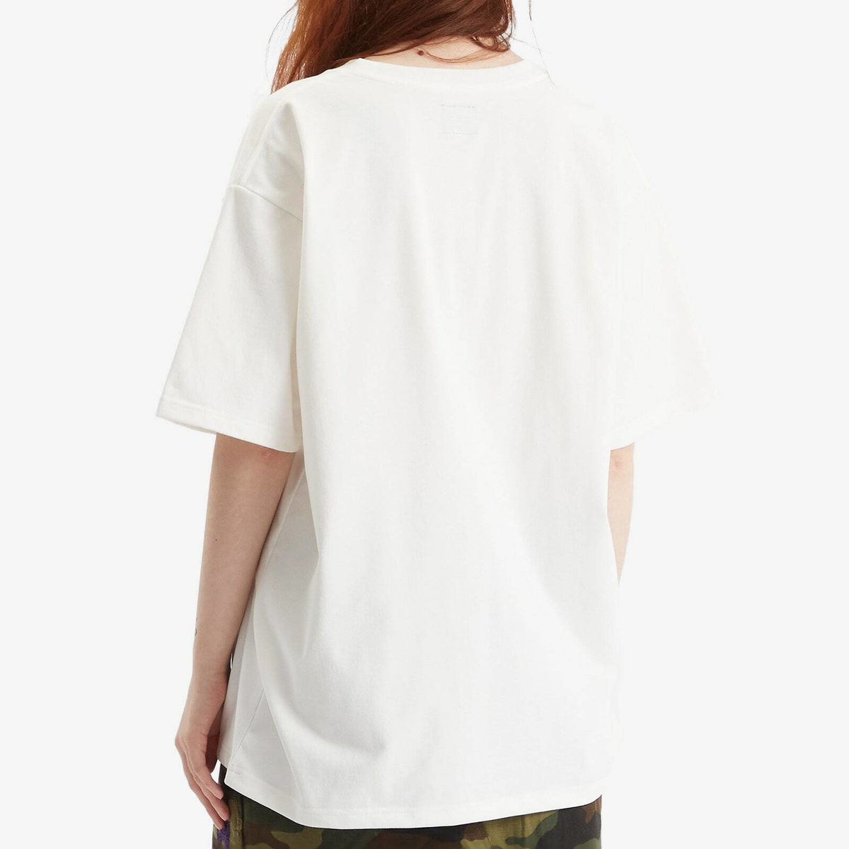 Needles Women's x Kae Tanaka Crew Neck T-Shirt in Off White Needles