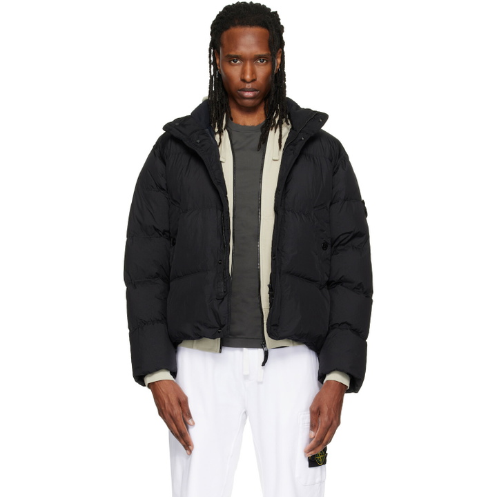 Photo: Stone Island Black 4100109 Crinkle Reps NY Down Jacket