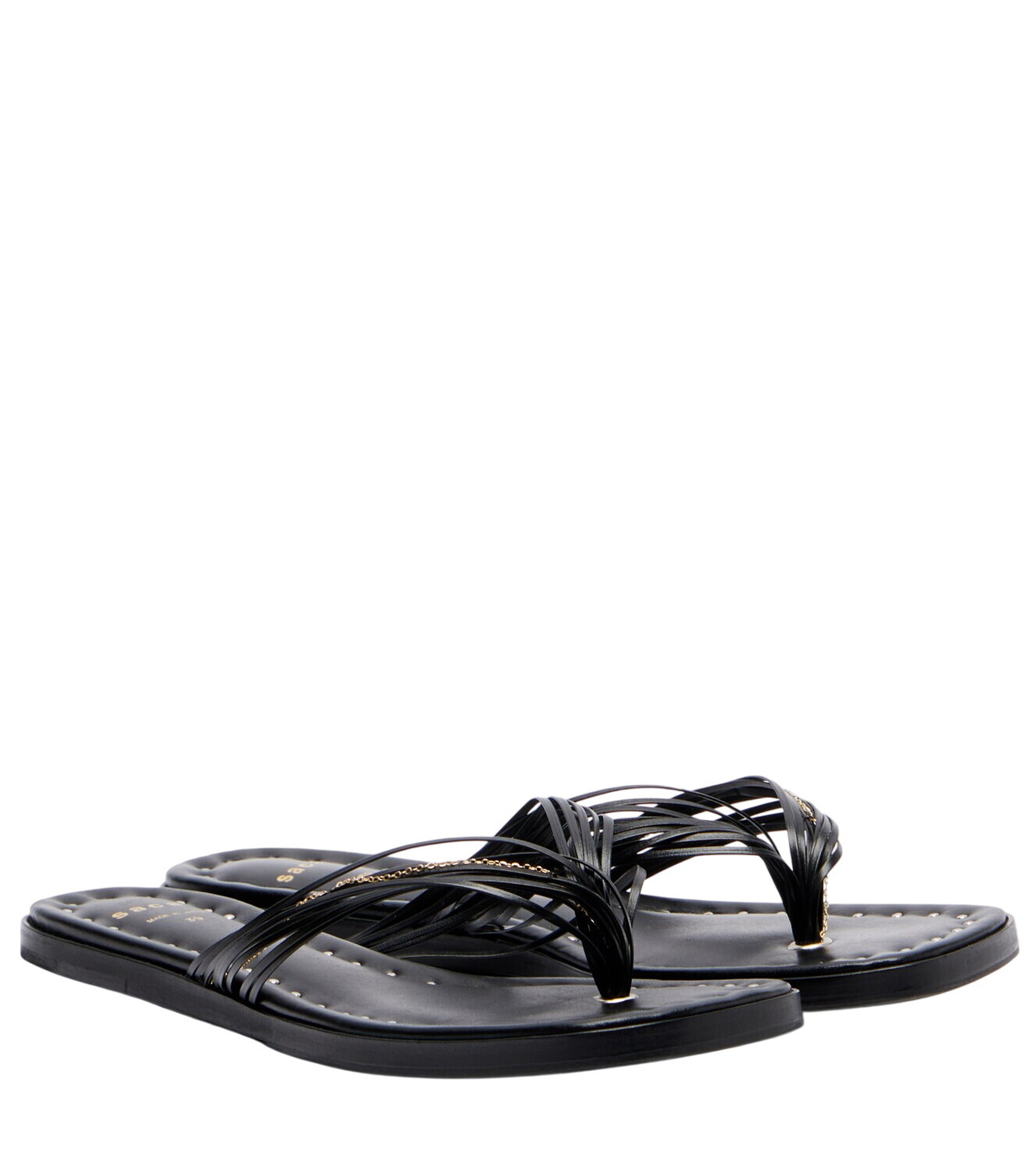 sacai Black Quilted Mules Sacai sacai Black Quilted Mules Sacai