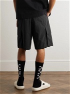 Off-White - Indust Straight-Leg Belted Shell Cargo Shorts - Black