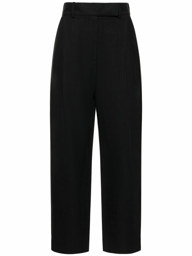 Photo: TOTEME Deep Pleat Viscose & Linen Pants