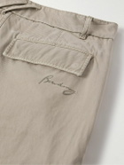 Burberry - Straight-Leg Garment-Dyed Cotton-Twill Cargo Trousers - Neutrals