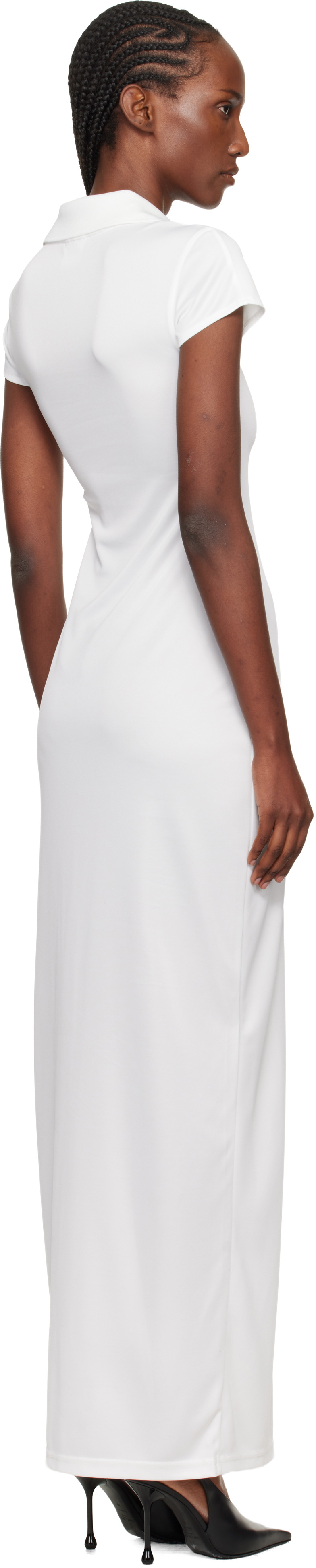 Courrèges White Sports Polo Maxi Dress