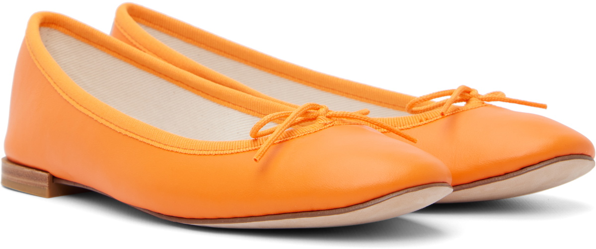Repetto Orange Cendrillon Ballerina Flats
