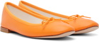 Repetto Orange Cendrillon Ballerina Flats