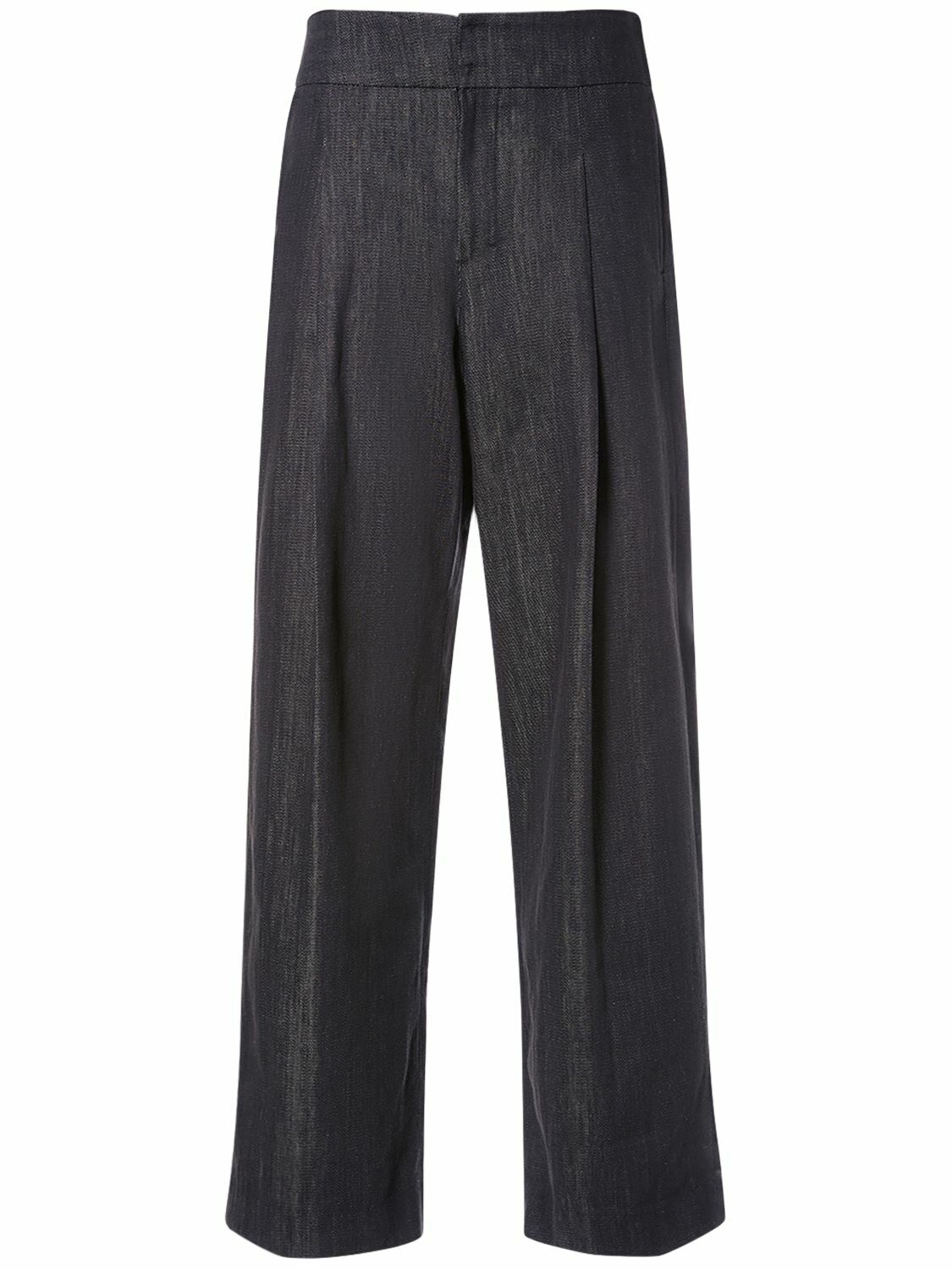 パンツ Max Mara Denim-effect cotton trousers Max Mara Denim-effect cotton trousers - Women | VIETTI
