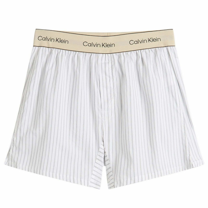 Photo: Calvin Klein Men's Cotton Poplin Trad Boxer Short in White